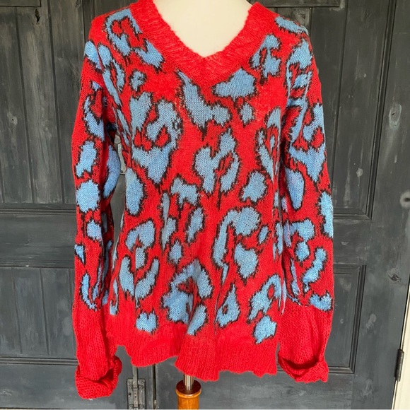 Coach | Sweaters | Coach 941 V Neck Animal Print Mohair Sweater | Poshmark
